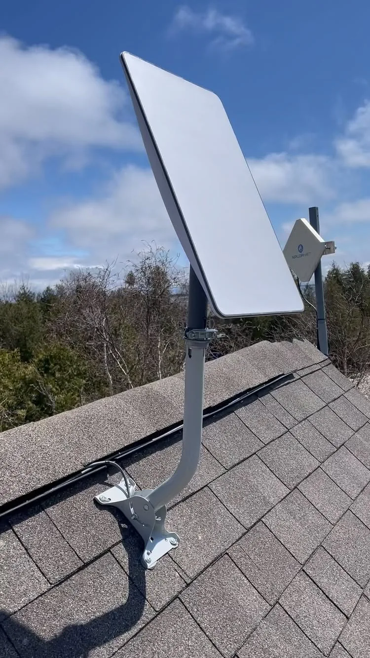 Starlink Installation on Peninsula Lake, Huntsville, video