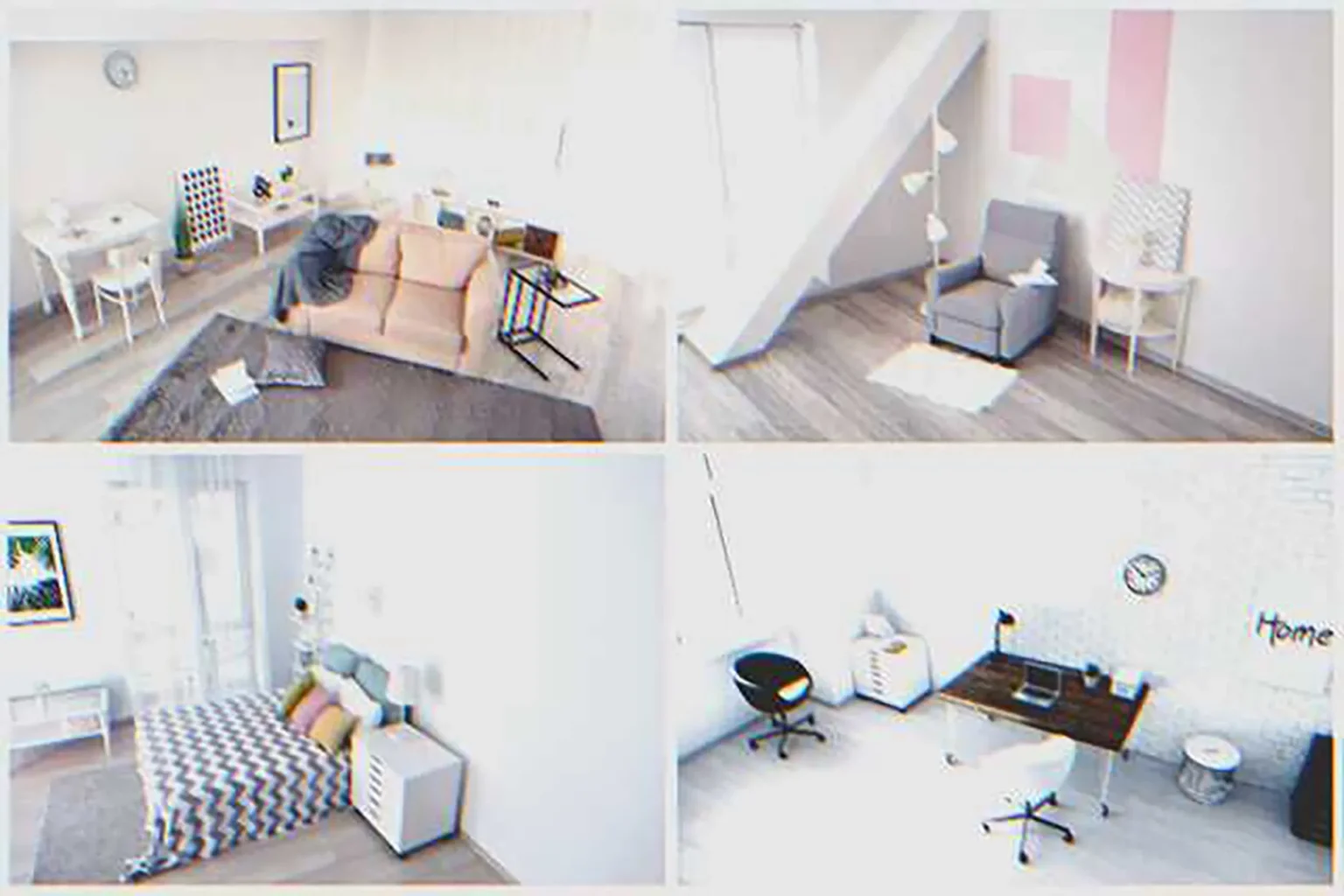 Grainy analog CCTV footage of a parking area before the upgrade