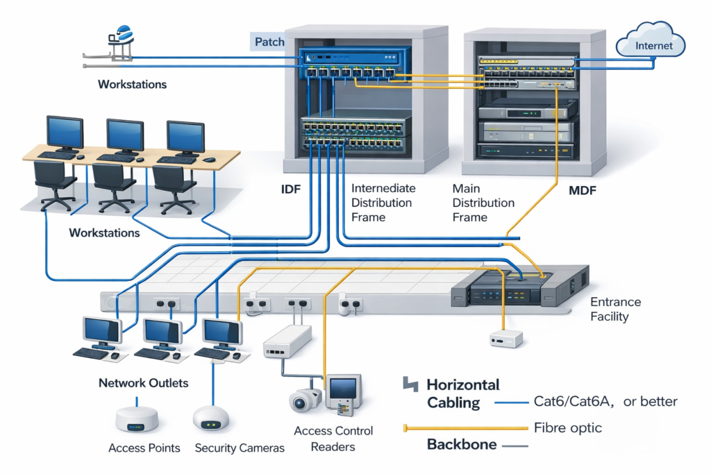 Commercial Structured Cabling Diagram
