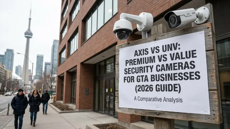 Axis vs UNV: Premium vs Value Security Cameras for GTA Businesses (2026 Guide)